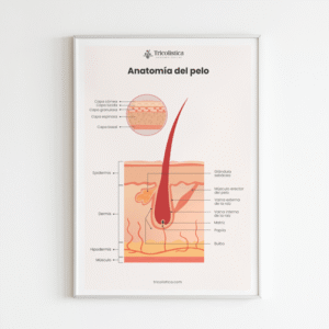Poster digital: Anatomia del pelo